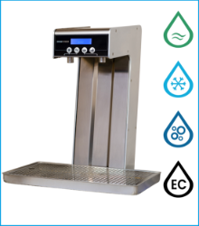 DRINK TOWER tap for ambient and cold water with electronic control and CO2 option, compatible with the NIAGARA IN 120, H20MY IN 15 and the J CLASS IN 45